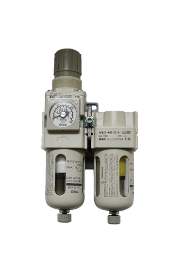 Low Flow Filter Regulator & Extractor Combo